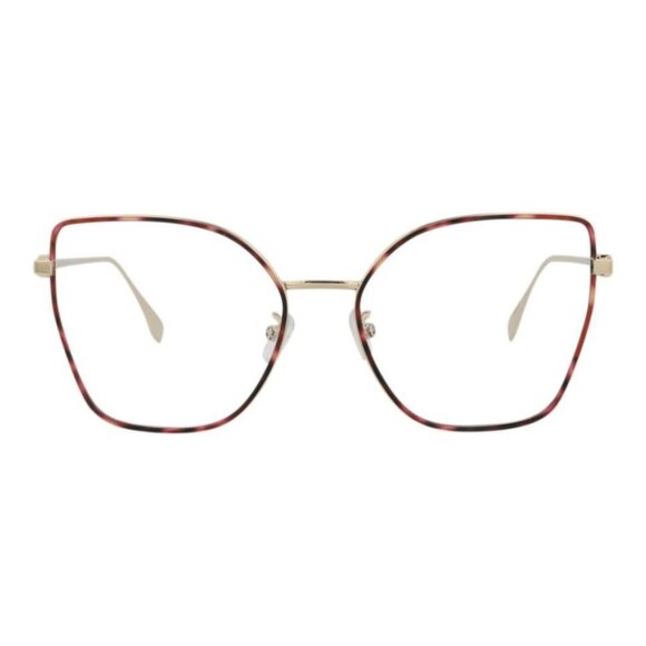 Fendi Womens Cat Eye Gold Gold Transparent Fashion Designer Eyewear - Picture 2 of 4
